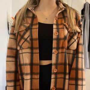 Orange checkered vest